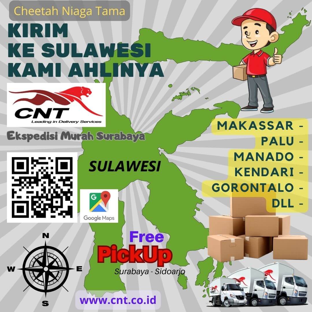 Ekspedisi Kargo Surabaya ke Sulawesi